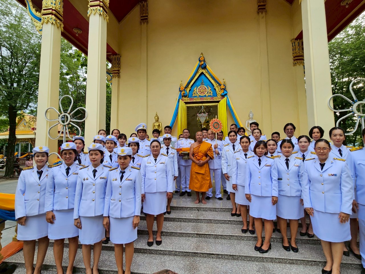พิธีฉลองตราตั้งสมณศักดิ์ สัญญาบัตรพัดยศ เจ้าอาวาสวัดหลวงประชาบูรณะ