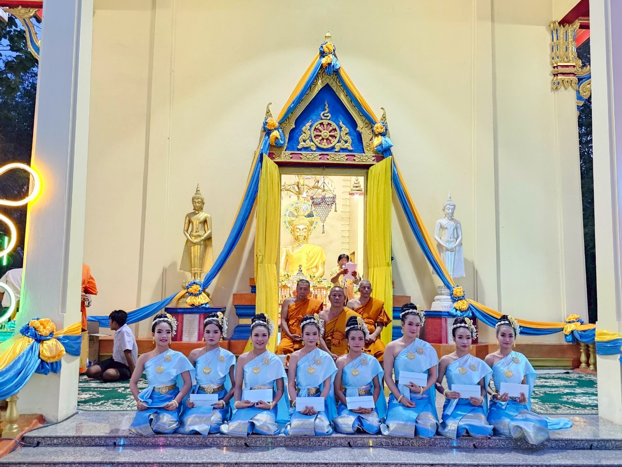 พิธีฉลองตราตั้งสมณศักดิ์ สัญญาบัตรพัดยศ เจ้าอาวาสวัดหลวงประชาบูรณะ